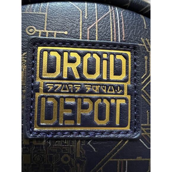 DISNEY STAR WARS GALAXY\'S EDGE EXCLUSIVE LOUNGEFLY DROID DEPOT BACKPACK EUC main image 9